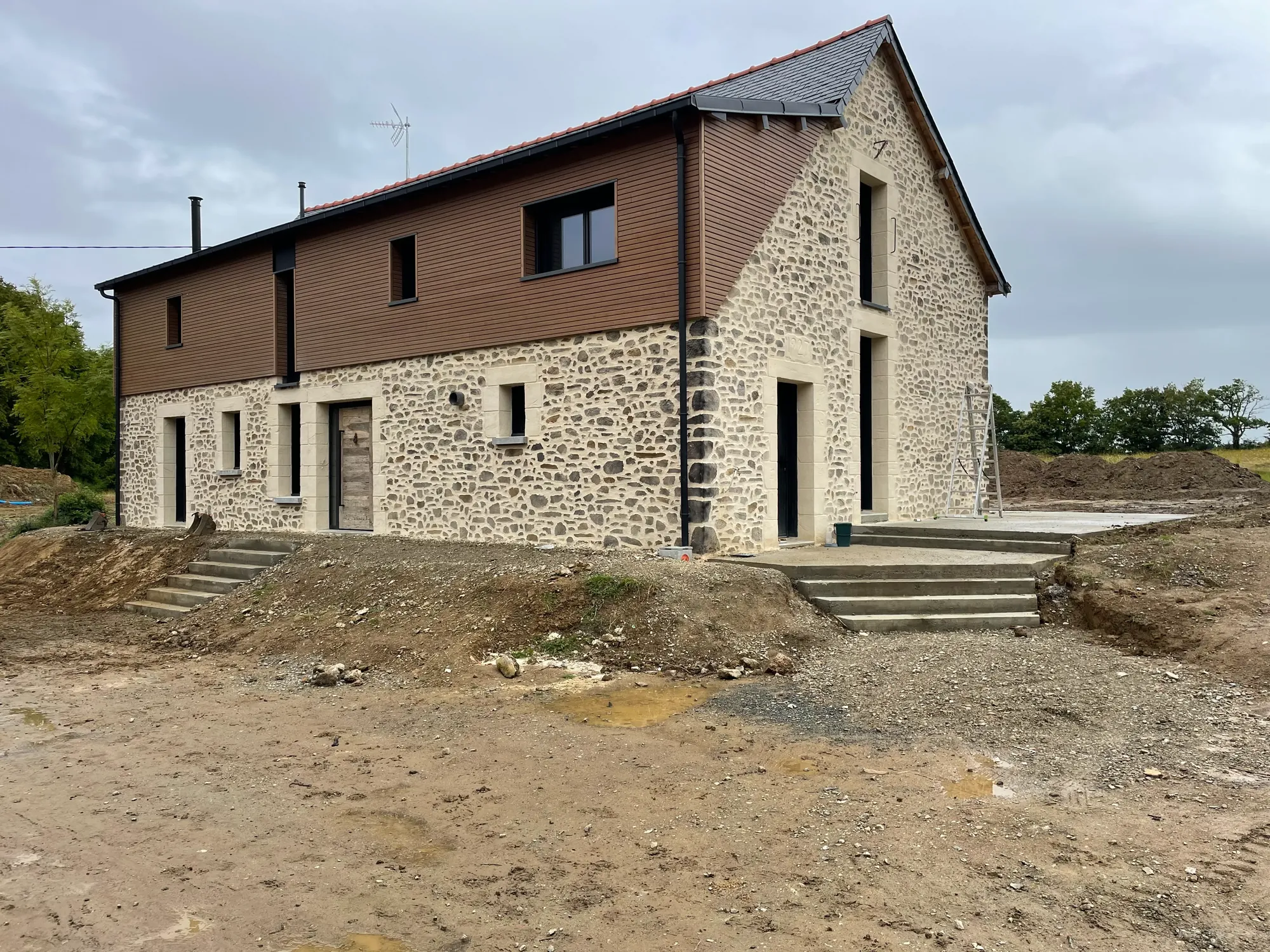 Rénovation maison rurale à la campagne Mayenne
